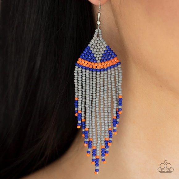 BEADazzle Me - Silver Earrings - Paparazzi